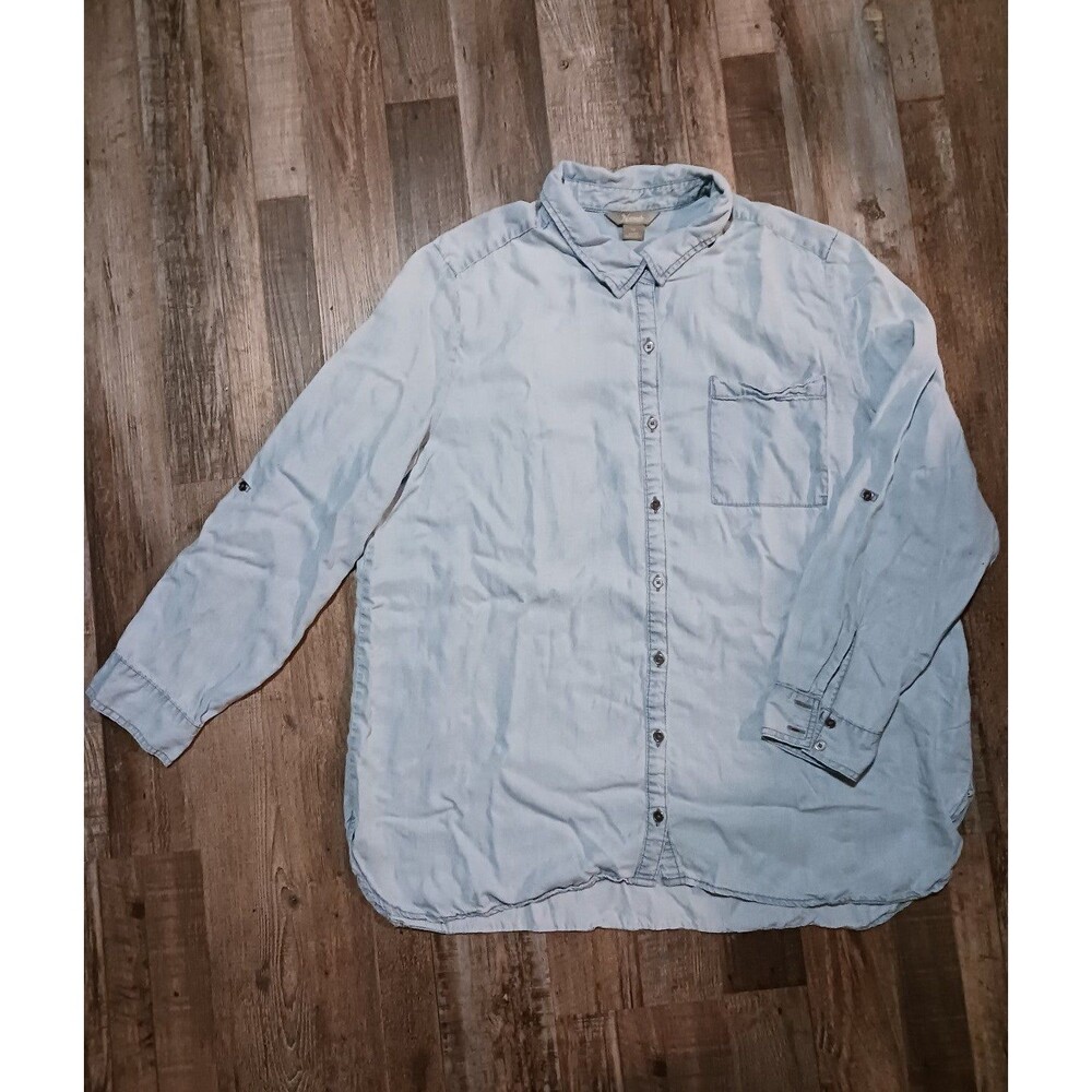 Natural Reflections Long Sleeve Button Down 2XL